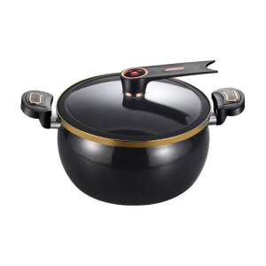 Großer Keramik-Emaille-Topf mit Mikrodruck