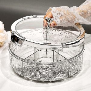 Elegante transparente Snackschale mit Deckel