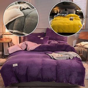 Waffel-Bettwäsche-Set