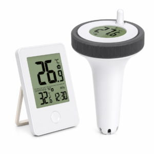 Drahtloses Schwimmbadthermometer – Reichweite 60 m, IP67, internes Display