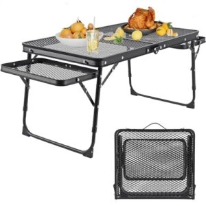 Zusammenklappbarer Outdoor-Tisch mit Netzbezug