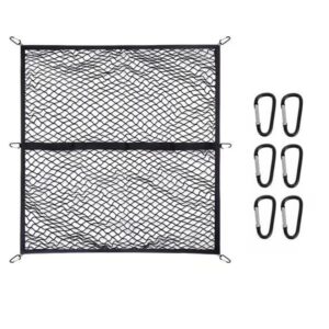Elastisches Ladungsnetz – 6 Metallkarabiner