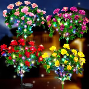 Leuchtende Solarblumen für das Grab