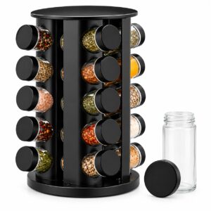 Eleganter drehbarer Gewürzständer mit 20 Gläsern