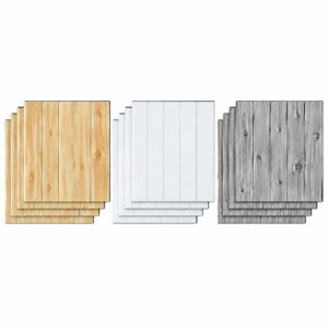 Selbstklebende 3D-Paneele in Holzoptik (5 Stück)